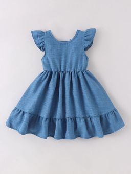 Hopscotch - Bow Applique Casual Dress