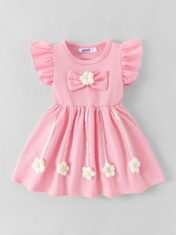 Hopscotch - Bow Applique Casual Dress