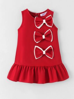 Hopscotch - Bow Applique Dress