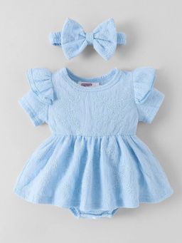 Hopscotch - Embroidered Dress with Headband