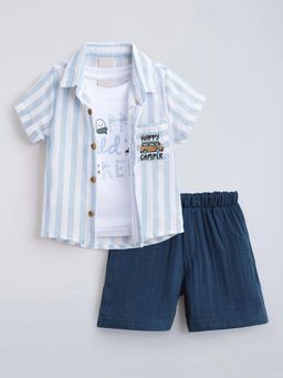 Hopscotch - Striped Shirt and Shorts