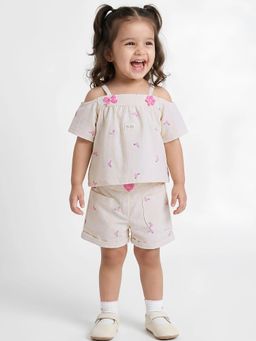 Hopscotch - Floral Applique Cotton Co Ord Set