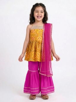 Hopscotch - Floral Lace Sharara Set