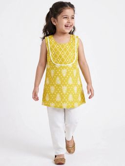 Hopscotch - Lace Pure Cotton Kurti Pajama Set