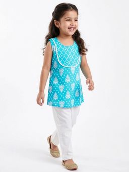 Hopscotch - Lace Pure Cotton Kurti Pajama Set