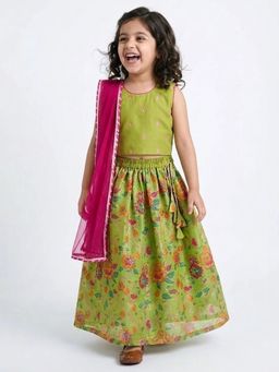 Hopscotch - Floral Embroidery Lehenga Choli Set
