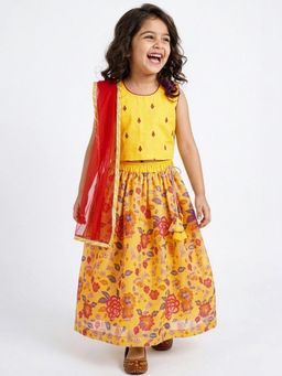Hopscotch - Floral Embroidery Lehenga Choli Set