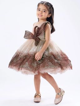Hopscotch - Bow Applique Party Dress
