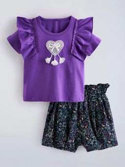 Hopscotch - Ruffled Forest Cotton Co Ord Set