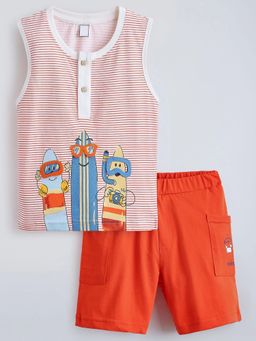 Hopscotch - Boys Printed Short set