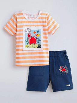 Hopscotch - Striped Crab Patch Short Set