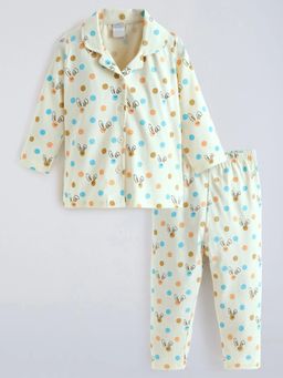 Hopscotch - Polka Dot Cotton Shirt with Pyjamas