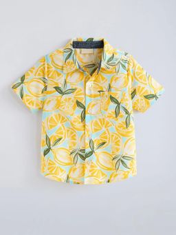 Hopscotch - Lemon Cotton Shirt