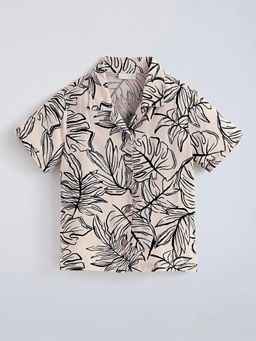 Hopscotch - Tropical Print Cotton Shirt