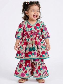 Hopscotch - Girls Pure Cotton Sharara Set