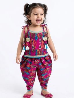 Hopscotch - Cotton Ikat Dhoti Set