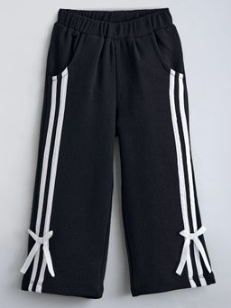 Hopscotch - Bow Applique Striped Pant