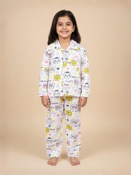 The Mom Store - Baby Shirt with Pyjamas Meow (Set of 2)
