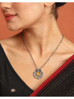 Fabindia - Metal Multi-Color Pendant Necklace