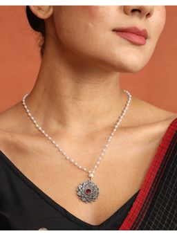 Fabindia - Metal Multi-Color Pendant Necklace