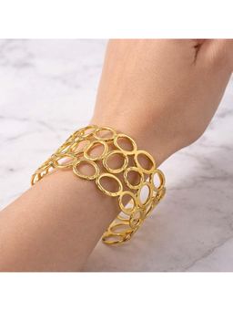 Blysk Jewels - 18K Gold Plated Oval Link Cuff