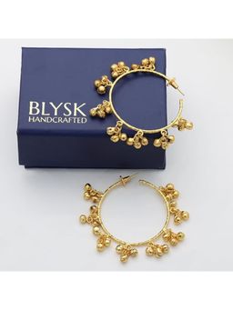 Blysk Jewels - 18K Gold Plated Handcrafted Hoop Earrings For Women