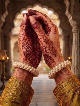 NUI - Gold Plated Ethnic Bangles For Women (Pack of 2)