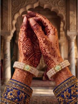 NUI - Gold Plated Ethnic Bangles For Women (Pack of 2)