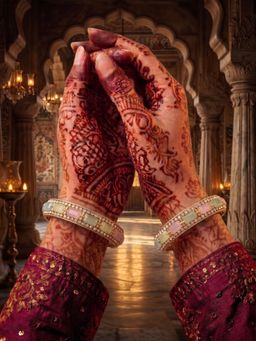 NUI - Gold Plated Ethnic Bangles For Women (Pack of 2)