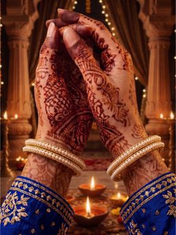 NUI - Gold Plated Ethnic Bangles (Pack of 4)