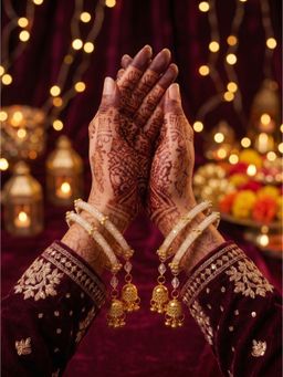 NUI - Gold Plated Ethnic Bangles (Pack of 4)