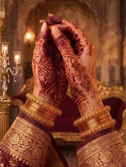 NUI - Gold Plated Ethnic Bangles (Pack of 14)