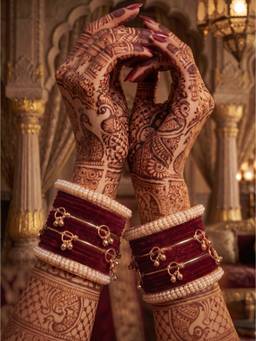 NUI - Gold Plated Ethnic Bangles (Pack of 32)