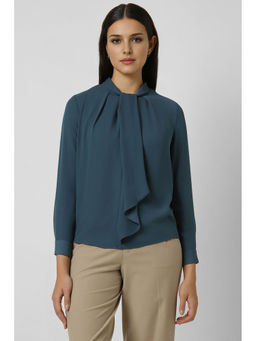 Van Heusen - Women Teal Solid Top