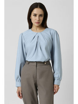Van Heusen - Women Blue Solid Top