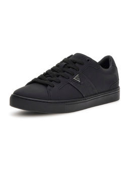 Guess - Men Todi Ii Solid Lace Up Low Top Black Sneakers
