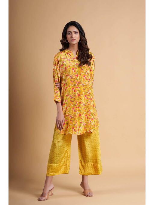 CRUSH SHORT KURTA SET