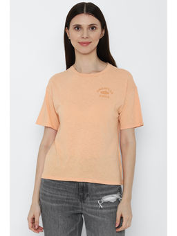American Eagle - Women Orange Graphic Tee