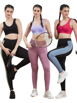 G Heist - Multi-Color Assorted Solid Lightly Padded Bra for (Pack Of 3)