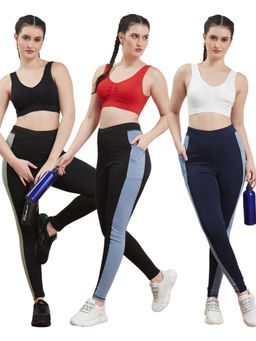 G Heist - Multi-Color Assorted Solid Lightly Padded Bra for (Pack Of 3)