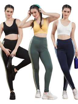 G Heist - Multi-Color Assorted Solid Lightly Padded Bra for (Pack Of 3)