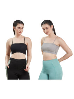 G Heist - Multi-Color Assorted Lightly Padded Sports Bra (Pack Of 2)