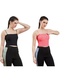 G Heist - Multi-Color Assorted Lightly Padded Sports Bra (Pack Of 2)