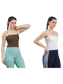 G Heist - Multi-Color Assorted Lightly Padded Sports Bra (Pack Of 2)