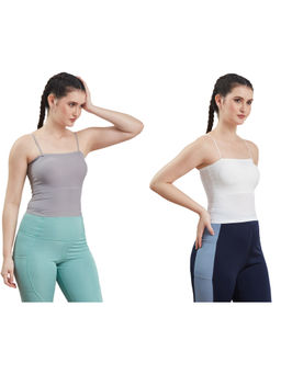 G Heist - Multi-Color Assorted Lightly Padded Sports Bra (Pack Of 2)