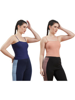 G Heist - Multi-Color Assorted Lightly Padded Sports Bra (Pack Of 2)