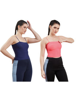G Heist - Multi-Color Assorted Lightly Padded Sports Bra (Pack Of 2)
