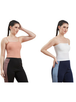 G Heist - Multi-Color Assorted Lightly Padded Sports Bra (Pack Of 2)