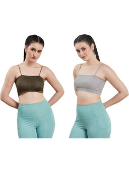G Heist - Multi-Color Assorted Lightly Padded Sports Bra (Pack Of 2)