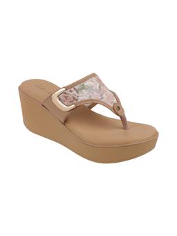 Catwalk - Women COURT Solids Wedges Heels - Beige